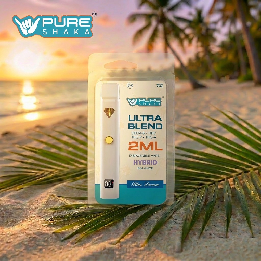 Pure Shaka Ultra Blend Disposable Vape | 2G / Blue Dream - Hybrid